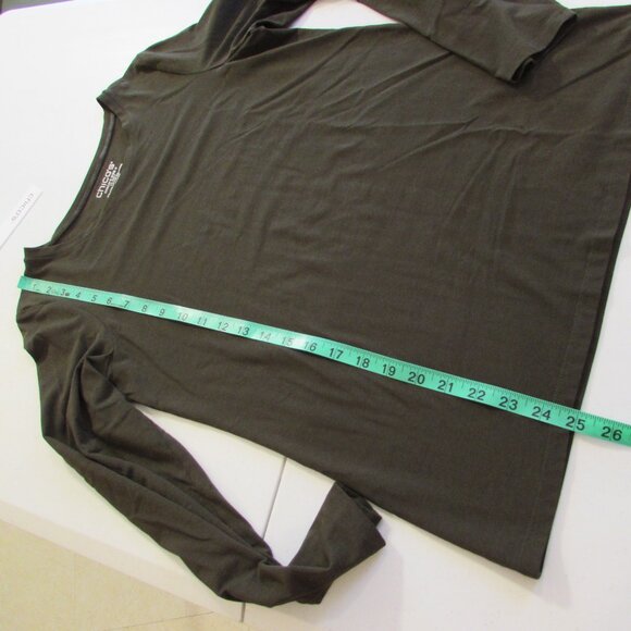 Chicos Touch Of Cool L/S Layering Tee Primordial Forest Green Size 0 (Small) - Picture 11 of 12